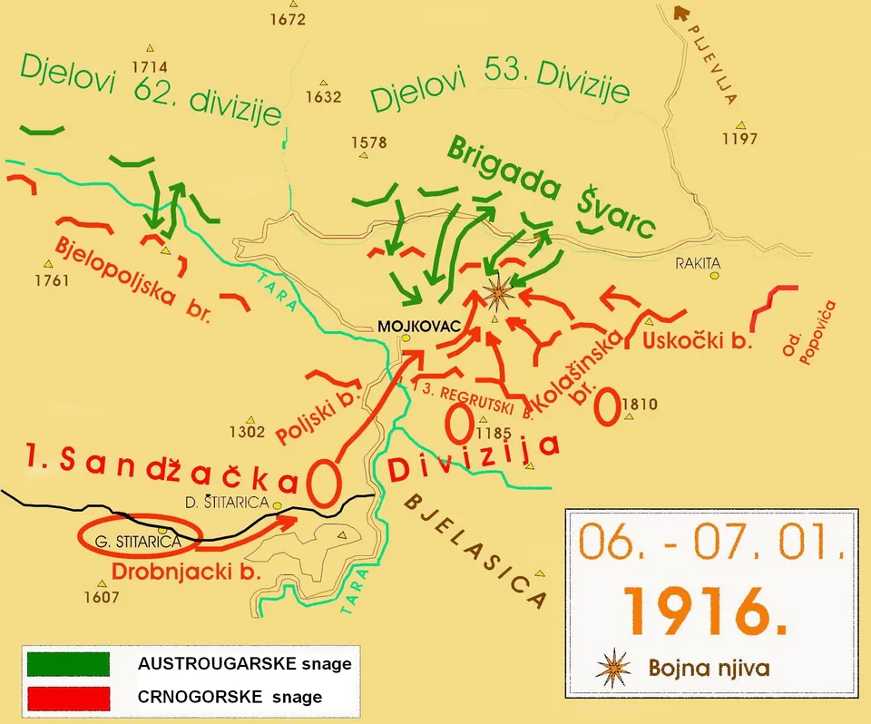 Boji&scaron;ta oko Mojkovca
