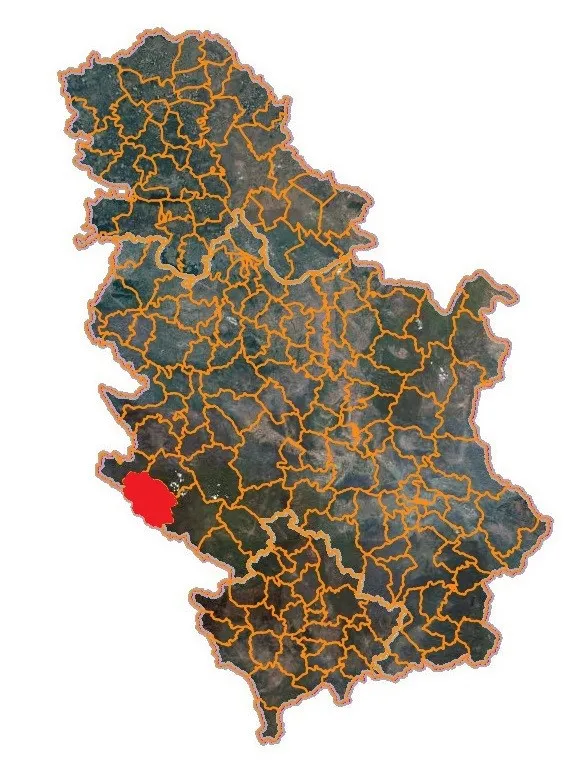 Mapa Srbije- Prijepolje