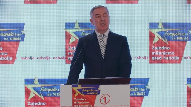 Предсједник свих грађана ЦГ -Ђукановић: Никшић неће бити мјесто успјеха петоколонашке и плаћеничке политике; нова власт – карикатурална