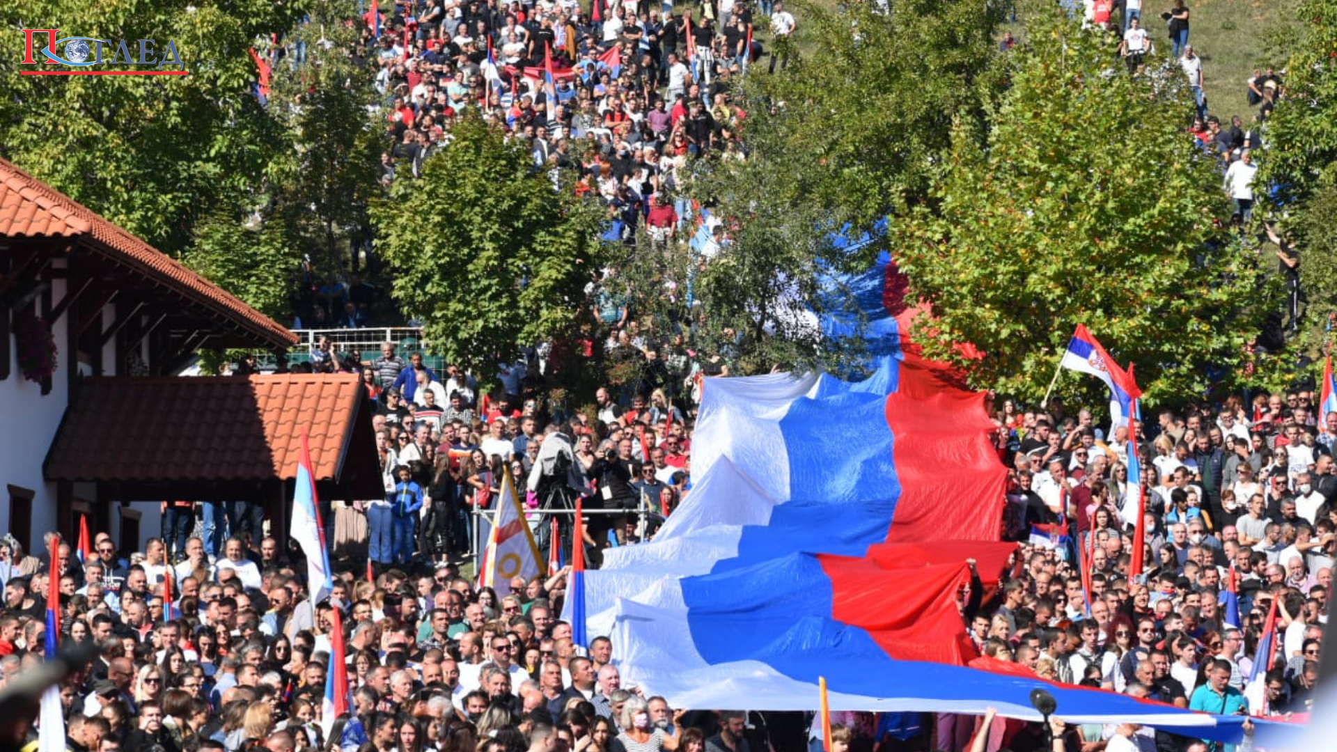 Фото хронологија дочека Патријарха Порфирија и устоличења Владике Методија