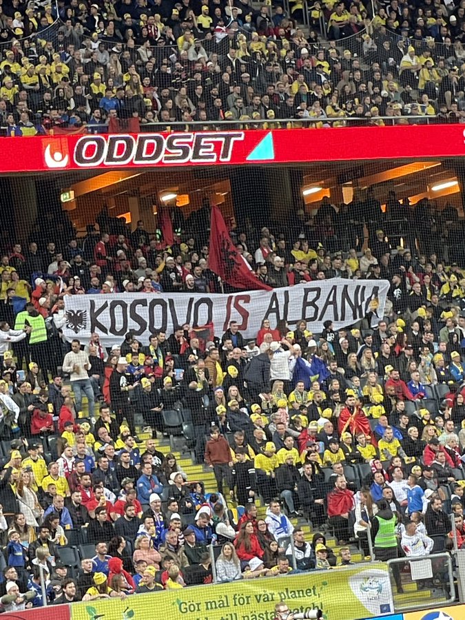 „Косово је Албанија“ – срамна провокација присталица тзв. Косова у Шведској
