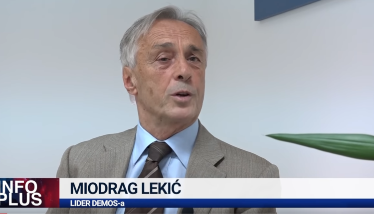 NEMA ARGUMENATA Lekić: Licemjerno je ZBCG odbacivati kao sumnjivi element u sastavu nove Vlade