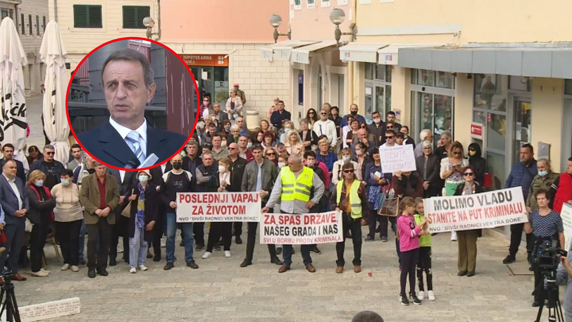 Бивши радници ''ХТП Бока''на протесту: Брковић нас је оштетио за 5,5 милиона еура