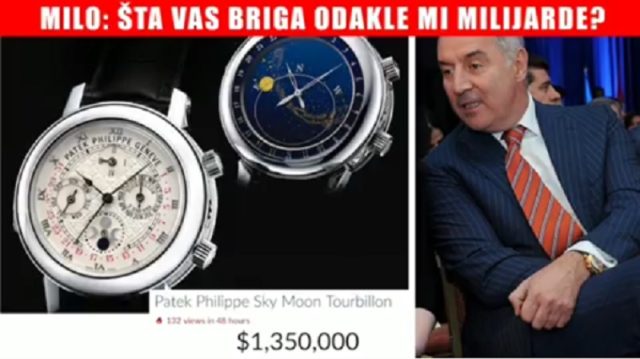 Контролно саслушање за сатове и фирме Ђукановића