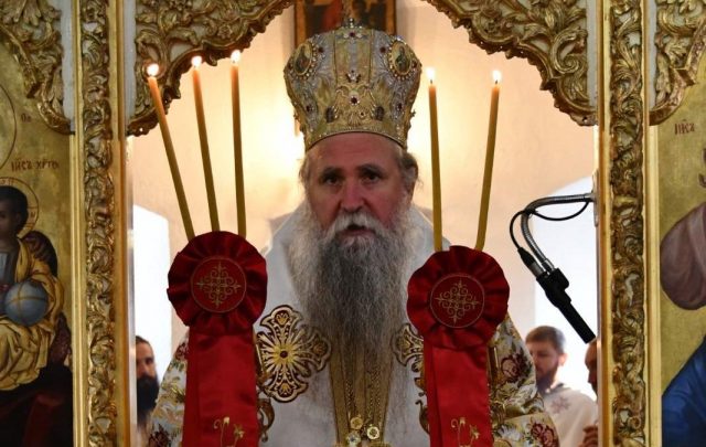 Митрополит Јоаникије у Цетињском манастиру: Обичај крсне славе морамо одржати и у временима ове заразе