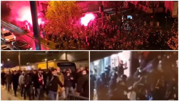 Жесток обрачун у Браги, полиција пуцала на Делије (ВИДЕО)