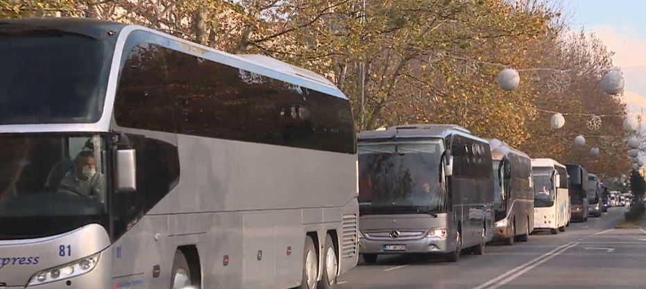 Аутобуски превозници протестовали у Подгорици