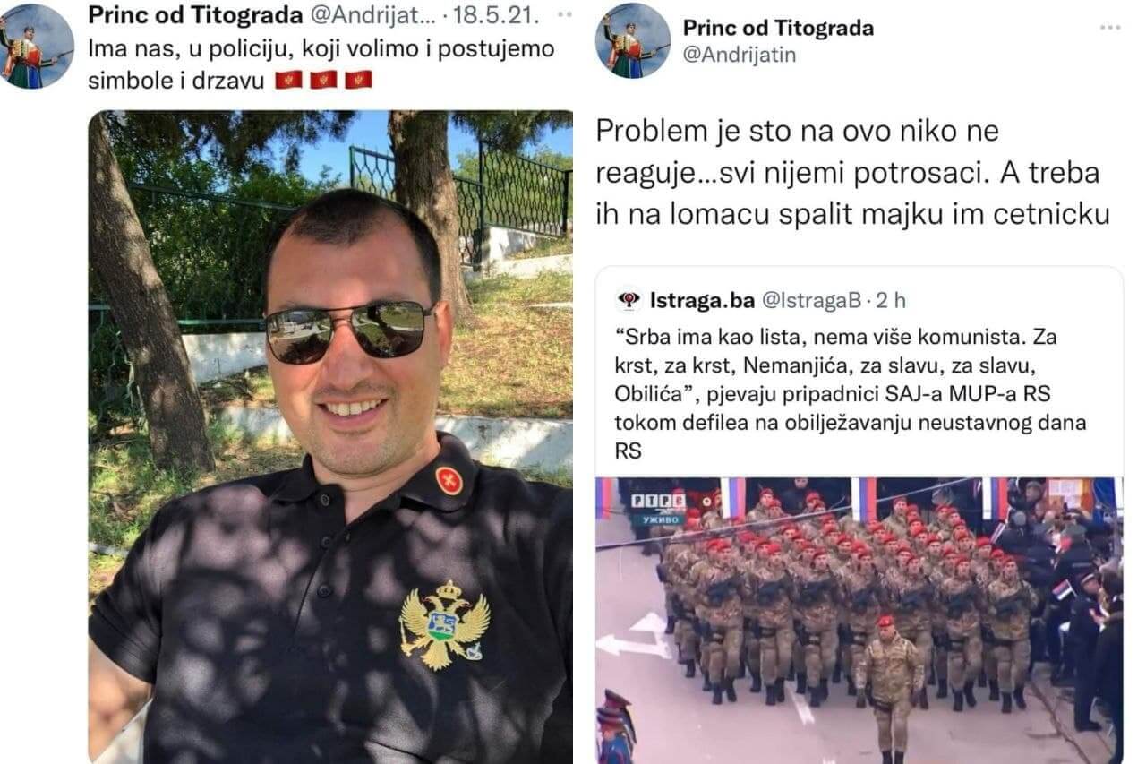 Полицајац сијао мржњу на Твитеру: Треба их на ломачу спалит, мајку им четничку!