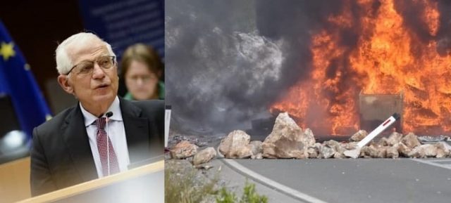 ЕУ тражи истрагу „случајева насиља“ над палитељима гума са Белведера и полицијом