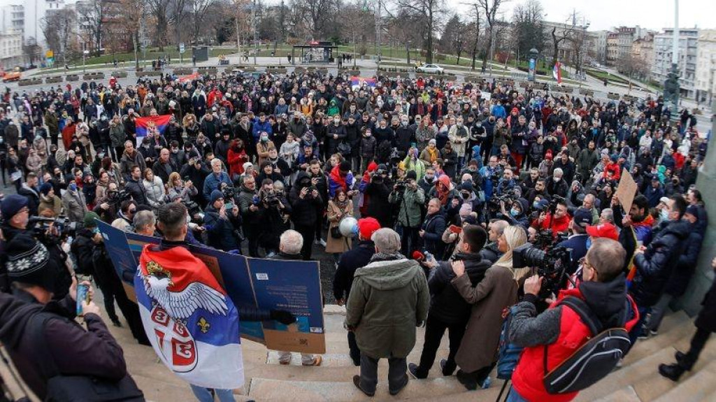 У Београду одржан скуп подршке Ђоковићу