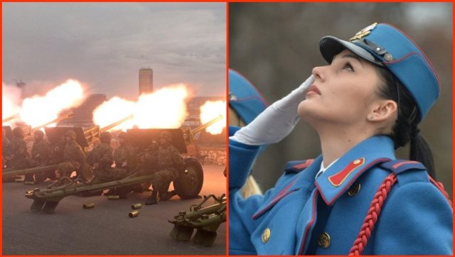 Извршена почасна артиљеријска паљба уочи Дана државности Србије