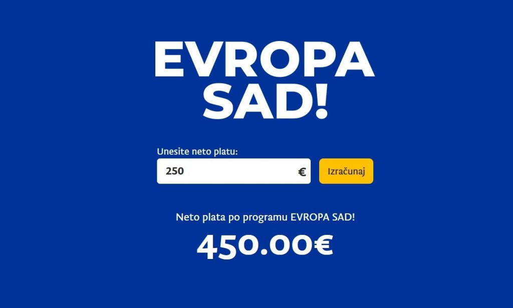 Након спровођења програма „Европа сад”: Минималац ће примати преко 61 хиљада радника