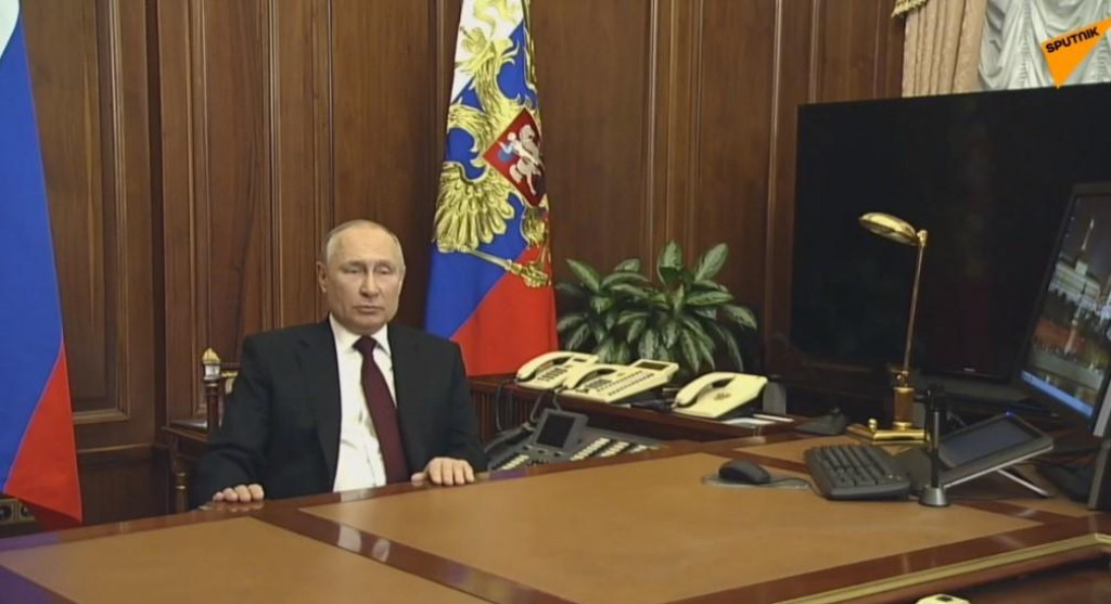 (ВИДЕО) Путин признао покрајине Луганск и Доњецк