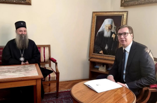СПЦ након разговора патријарха Порфирија и Вучића: Болна чињеница да су се сукобиле две братске државе