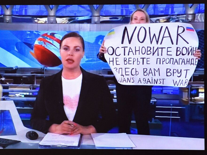 Водитељка прекинуте емисије на руској ТВ држављанка Црне Горе