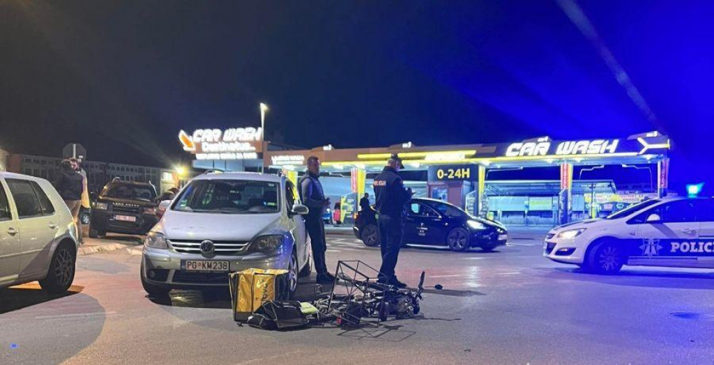 Бициклиста оборен на Забјелу