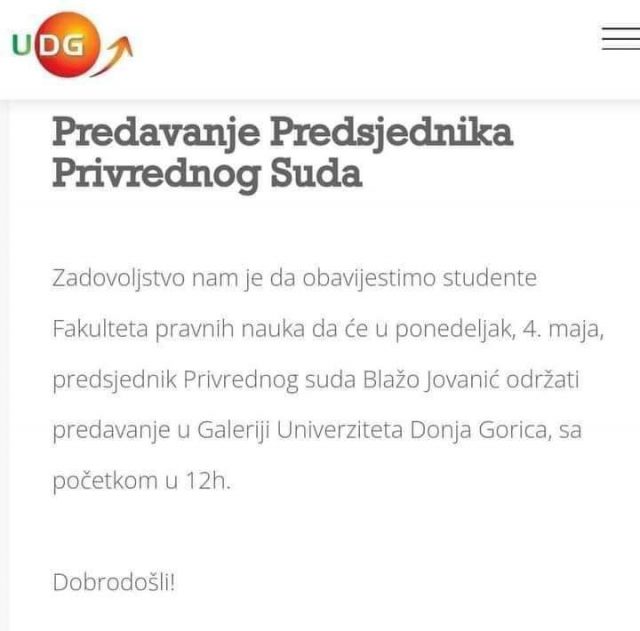 Предавачи на Ђукановићевом универзитету попуњавају Спуж: Меденица, Блажо Јованић, ко је следећи?