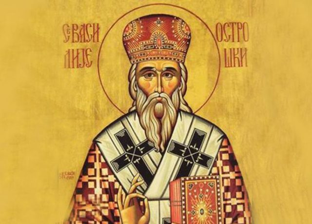 Danas proslavljamo Svetog Vasilija Ostroškog