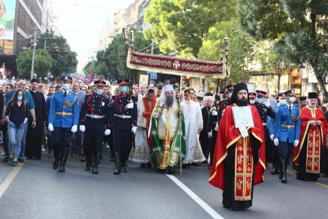 Спасовданска литија завршена, патријарх Порфирије се помолио за мир и благостање
