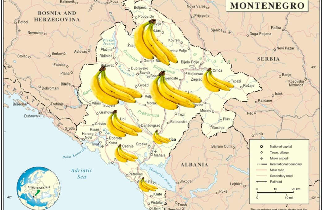 „Здрава исхрана предуслов здраве нације“: Црна Гора у свјетском врху по потрошњи банана!