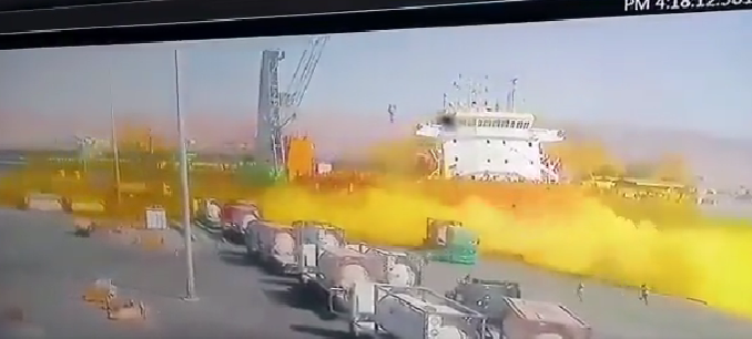 (Видео) Смртоносни жути облак у Јордану - најмање 13 погинулих у експлозији резервоара са хлором