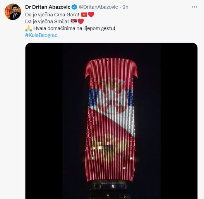 Премијер Абазовић захвалио Србији на лијепом гесту