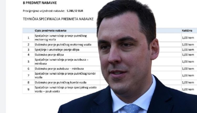Иван Вуковић из буџета даје 7.000 евра годишње за прање пет возила Главног града