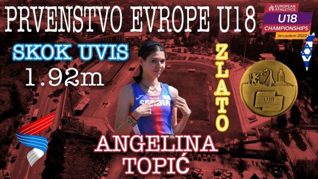 Ангелина Топић освојила злато у скоку увис на јуниорском ЕП
