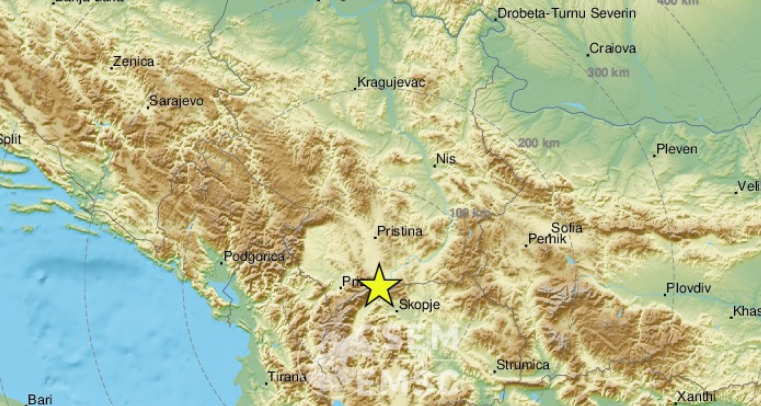 Земљотрес погодио Сјеверну Македонију