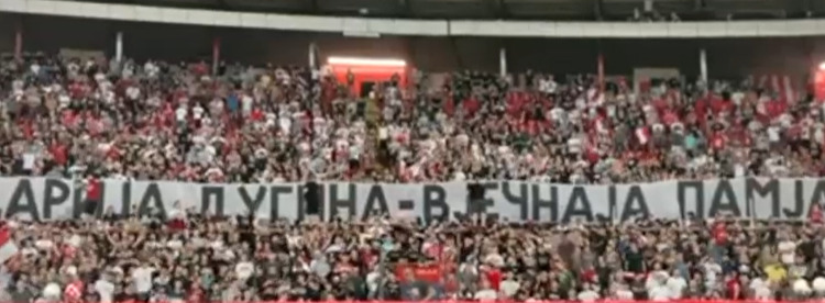 „Дарија Дугина – Вјечнаја памјат“: Делије се на синоћњој утакмици опростиле од убијене ћерке руског филозофа