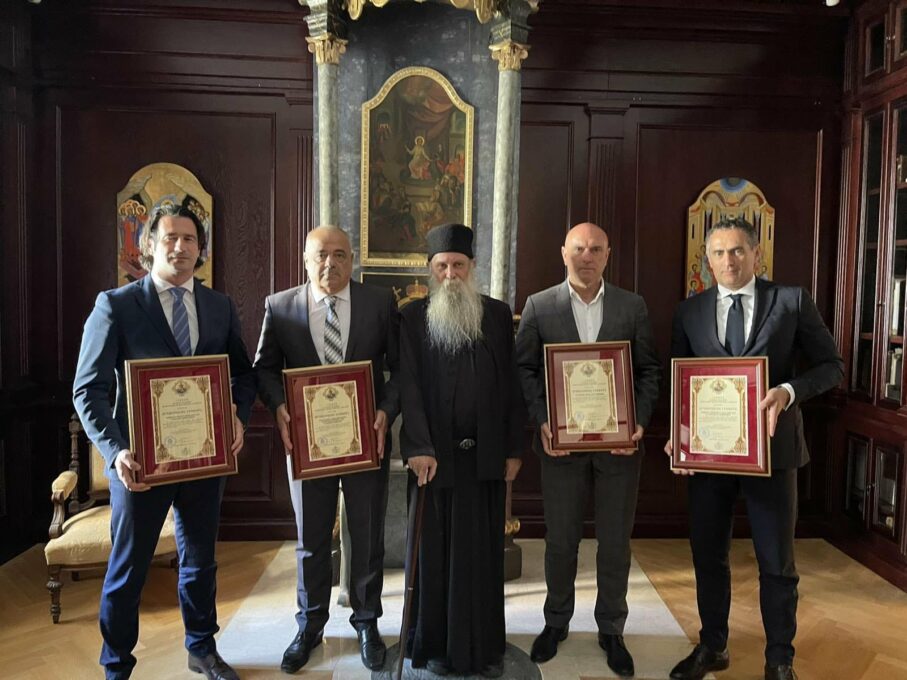Владика Јован уручио грамате Царевићу, Дамјановићу, Ковачу и Јушковићу