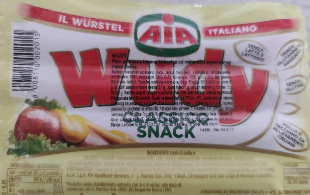Повлаче се сви спорни производи барене кобасице бренда "Wudy"