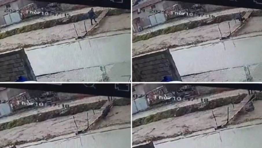 JEZIV SNIMAK IZ NOVOG PAZARA: Pokušao da spase komšiju iz nabujale rijeke, ali je bujica odnijela obojicu (VIDEO)