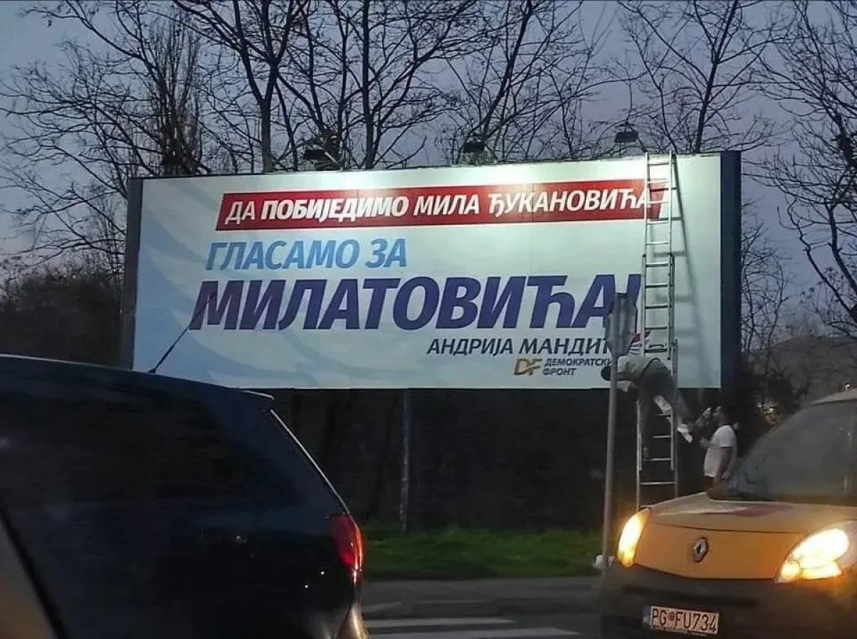 DF PREŠAO SA RIJEČI NA DJELA: Ustupljeno 140 bilborda za kampanju podrške Jakovu Milatoviću