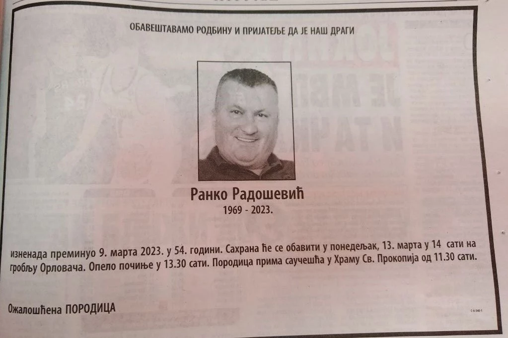Ubistvo Radoševića: Pomagači ćutali pred Tužilaštvom