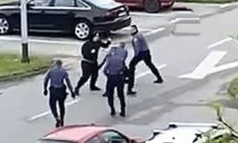 DRAMATIČAN SNIMAK IZ ZAGREBA: Tukao se sa policajcima, pogledajte kako se završilo (VIDEO)