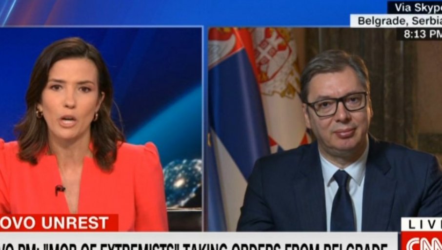VUČIĆ ZA SI-EN-EN: „Mi priznajemo samo Povelju UN, preduzmite akciju protiv onih koji ugrožavaju mir i stabilnost“