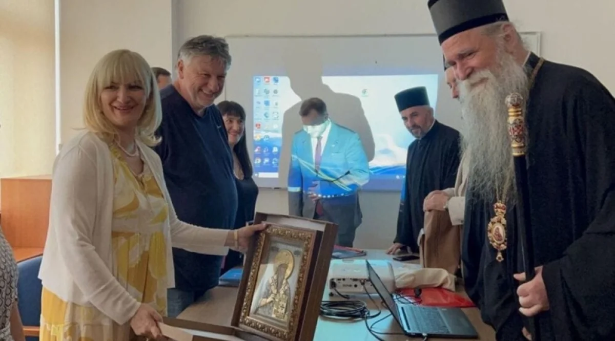 Mitropolit Joanikije na sastanku sa Jelenom Borovinić Bojović