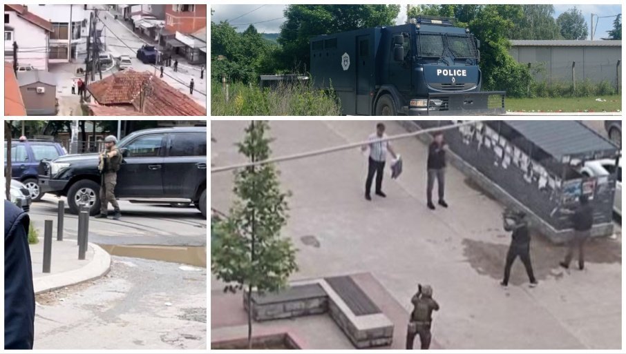 (FOTO/VIDEO) Situacija u Sjevernoj Mitrovici izuzetno napeta, Kurti povećava broj svojih specijalaca