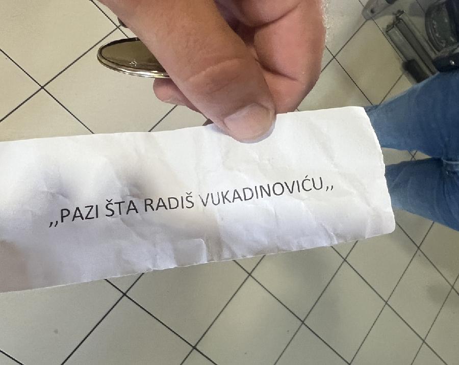 PRIJETNjE PREDSJEDNIKU ODBORA "ČISTOĆE": "Pazi šta radiš Vukadinoviću"