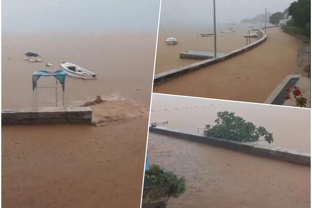 POPLAVE U HERCEG NOVOM: Blokade saobraćaja, uklanjana zemlja s puteva u Kumboru i Baošićima, u Đenovićima nanosi od 40 centimetara