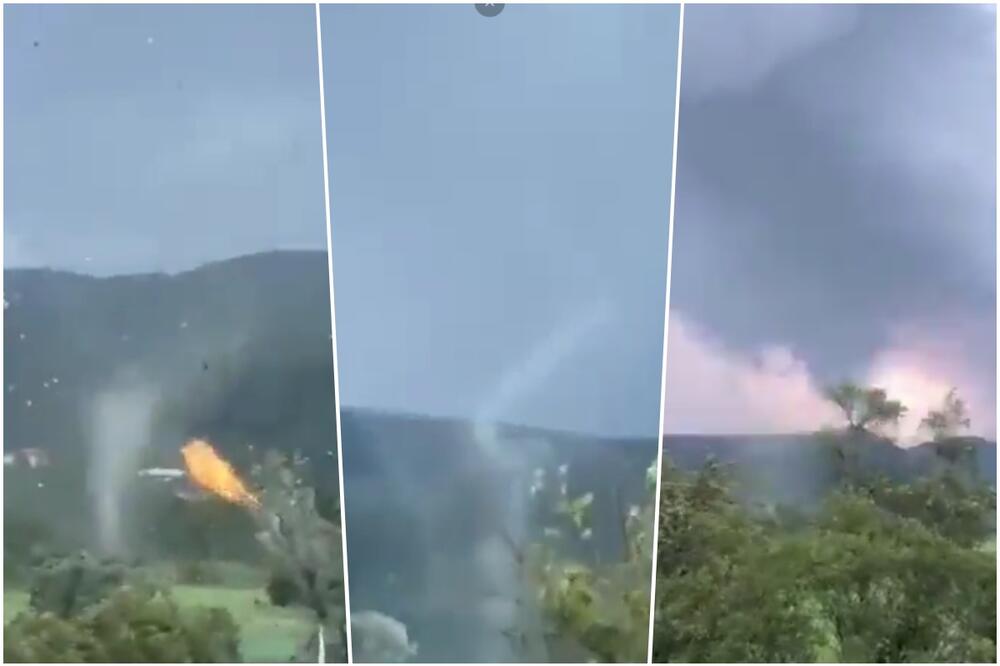 U SLOVENIJI SNIMLJEN UDAR TORNADA: Zastrašujući snimak! Brzina vjetra preko 100 kilometara na sat (VIDEO)