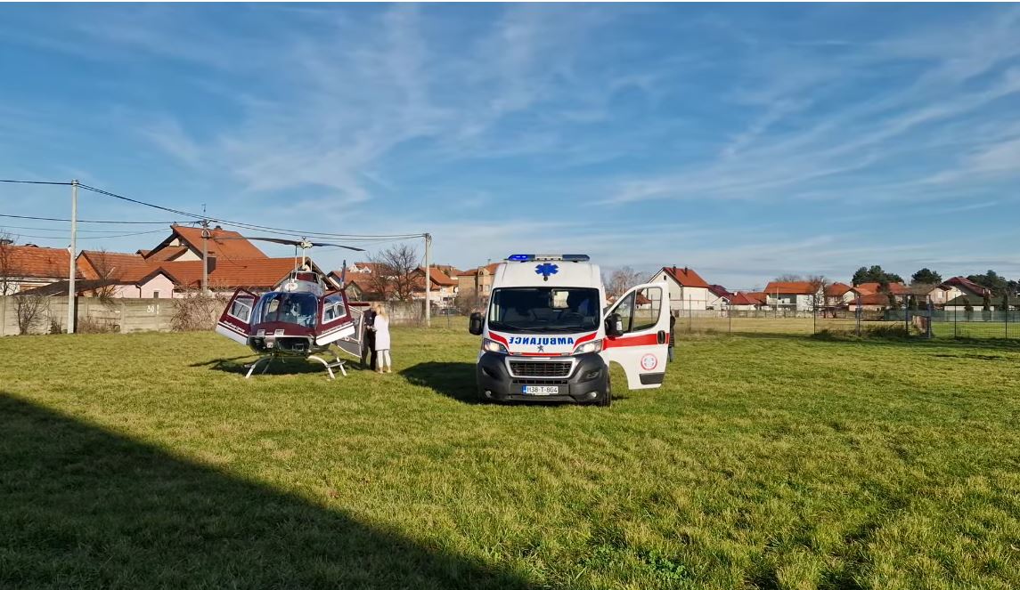 HITNA VAZDUŠNA EVAKUACIJA: Dečak (9) helikopterom prebačen za Beograd na institut za majku i dete