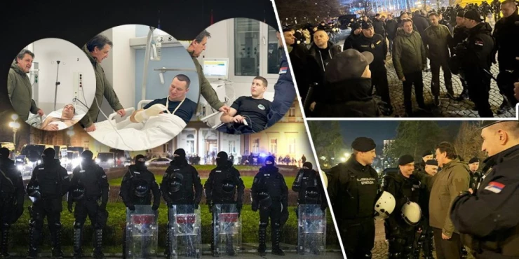 GAŠIĆ OBIŠAO POVRIJEĐENE POLICAJCE: Vi ste nečija braća, sinovi, očevi, a to niko od onih koji propagiraju nasilje ne uzima u obzir