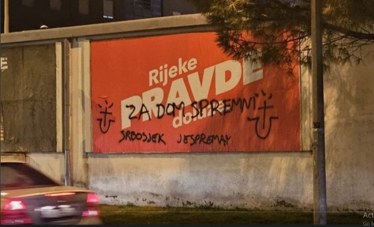"SRBOSJEK JE SPREMAN" ČEKAMO VAS! Ustaška mržnja u punom jeku! (FOTO)