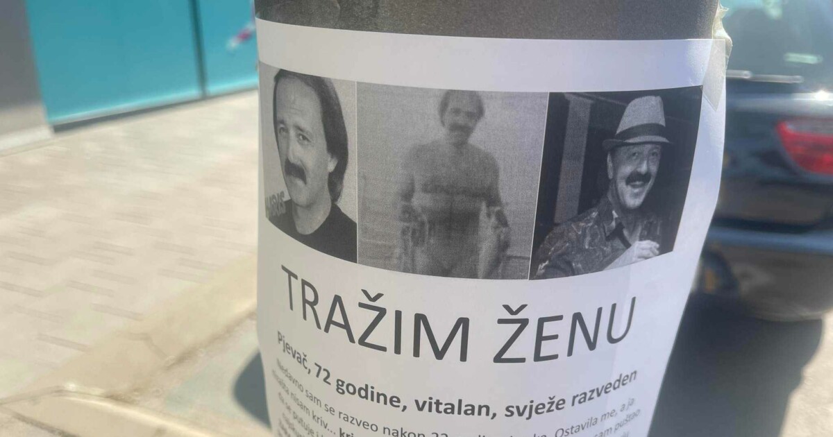 URNEBESAN OGLAS U BANJALUCI! Parodija na razvod Meline i Harisa!Džinović "traži ženu" – Nedavno sam se razveo (FOTO)