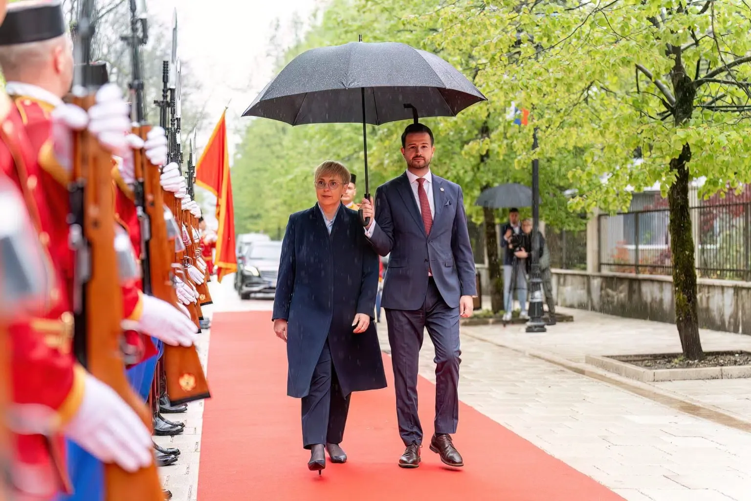 Milatović dočekao predsjednicu Slovenije Pirc Musar u rezidenciji na Cetinju