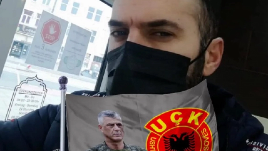 ALBANAC KOJI JE UBIO SRPSKOG POLICAJCA VELIČA TERORISTIČKU OVK Idoli su mu terorista Tači i HITLER!