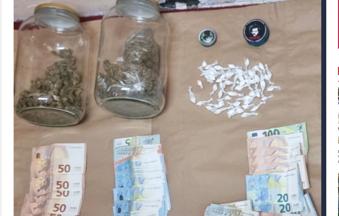 PODGORIČANIN UHAPŠEN U BUDVI: Pronađeno 57 pakovanja kokaina i 2,7 kilograma marihuane