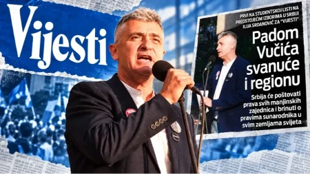 Srdanović za „Vijesti“: „Padom Vučića svanuće i regionu“